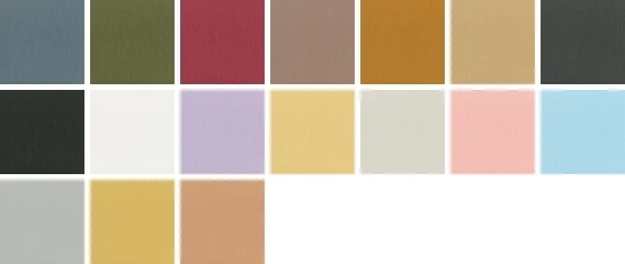 Musterkarte mit 17 Farben Glanz- und Mattleinen